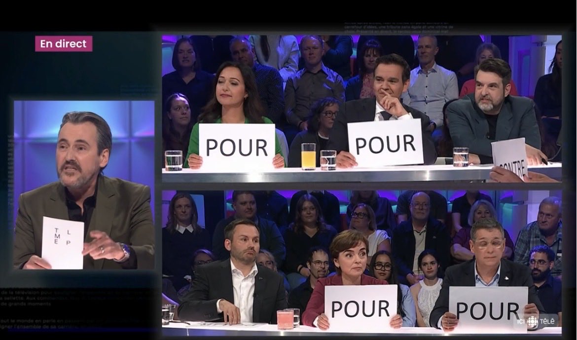 RiadhThe9's tweet photo. Paul St-Pierre Plamondon sur la question simple “pour ou contre le port du hijab en public (dans la rue quoi)” n’a pas osé dire “Pour”. Mais de quoi a-t-il peur au juste? Mettre à dos une certaine base de son électorat? Maudit que c’est calculateur et pas courageux #polqc https://t.co/Zl3AXpSmLc