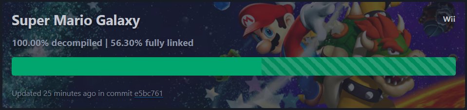 Tibs_SR's tweet photo. Super Mario Galaxy has officially hit 100% decompilation (NO AI USED). Congrats to all of the contributors, and shoutouts to the galaxy modding community for making this possible! https://t.co/HM320oz44d