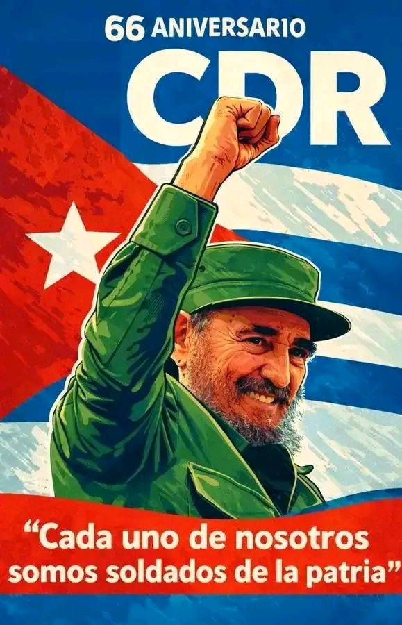 AlexisLorente74's tweet photo. 🏘️ Los @cdr_cuba
cumplen 66 años junto a cada barrio.
Muchas felicidades 💪🇨🇺
#DesdeElBarrioJuntoAFidel #SanctiSpíritusEnMarcha
@GHNordelo5 @DeivyPrezMartn1 @DiazCanelB 🇨🇺 https://t.co/0Pts0mYXHm