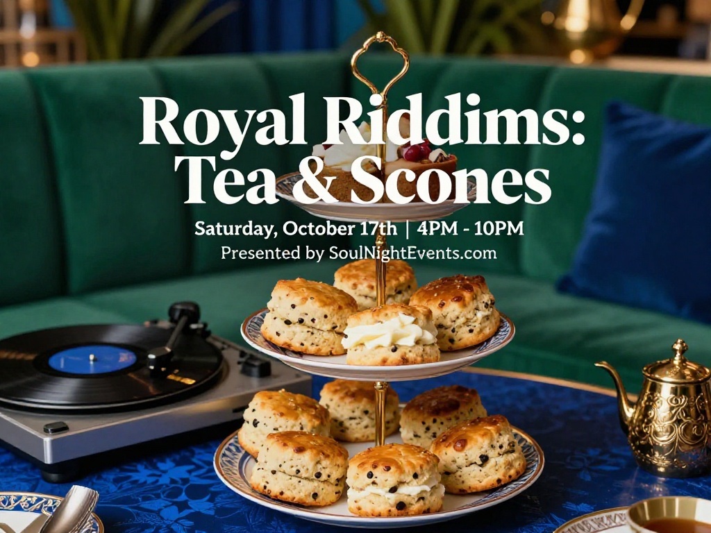 Randbreloaded's tweet photo. A Jamaican-British link-up like no other in the city. 🇯🇲 🇬🇧 Come for the sophisticated afternoon tea, stay for the unstoppable riddims. Lock down your tickets TODAY! https://t.co/LReQPNmAaQ #SoulNightEvents #NYCReggae #DancehallMusic #CaribbeanEvents #OctoberHype https://t.co/yEBuiywY15