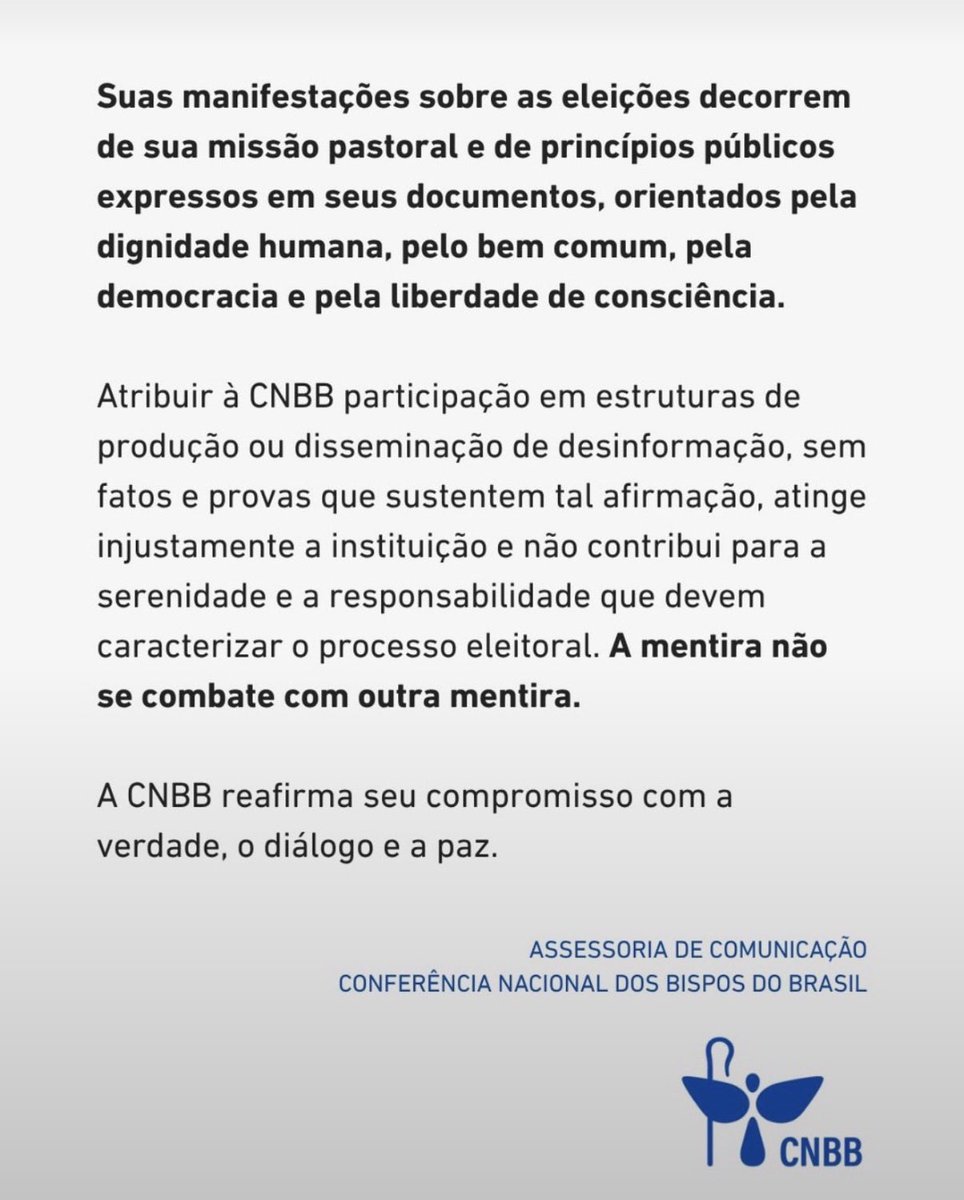 pastorhenriquev's tweet photo. 🚨A CNBB acaba de divulgar uma nota firme desmentindo o ataque de Flávio Bolsonaro e negando qualquer envolvimento com boato sobre Nossa Senhora Aparecida!

A entidade afirmou que jamais produziu, autorizou ou participou da divulgação de informações falsas e repudiou as fake news.

A mentira de Flávio Bolsonaro e sua tentativa de atacar a fé para criar confusão foram desmascaradas!

A extrema direita usa a religião como palanque quando convém, mas não hesitam em desrespeitar os líderes religiosos quando são desmascarados.

#PastorHenriqueVieira5001 #FéNoFuturo #RioDeJaneiro