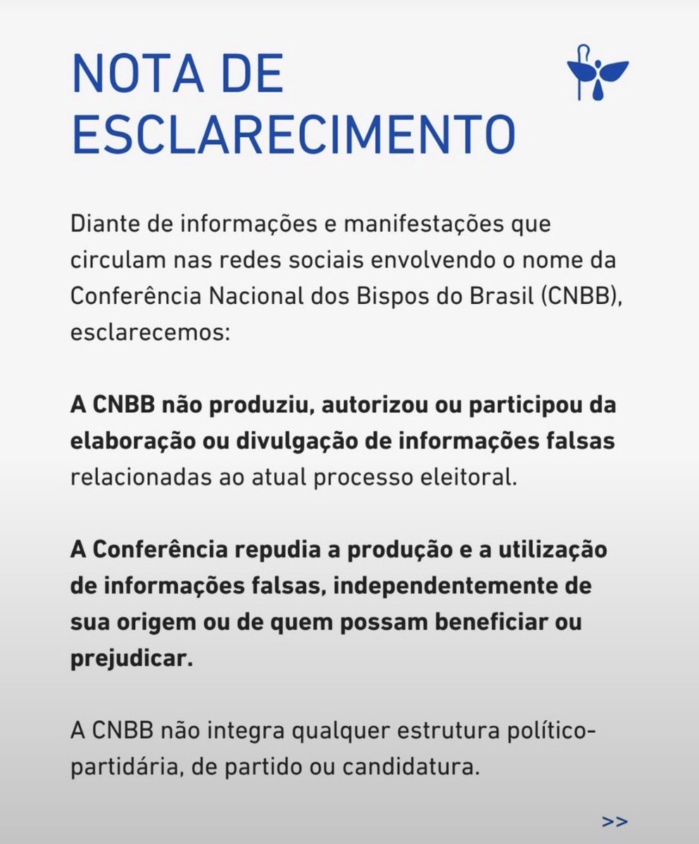 pastorhenriquev's tweet photo. 🚨A CNBB acaba de divulgar uma nota firme desmentindo o ataque de Flávio Bolsonaro e negando qualquer envolvimento com boato sobre Nossa Senhora Aparecida!

A entidade afirmou que jamais produziu, autorizou ou participou da divulgação de informações falsas e repudiou as fake news.

A mentira de Flávio Bolsonaro e sua tentativa de atacar a fé para criar confusão foram desmascaradas!

A extrema direita usa a religião como palanque quando convém, mas não hesitam em desrespeitar os líderes religiosos quando são desmascarados.

#PastorHenriqueVieira5001 #FéNoFuturo #RioDeJaneiro