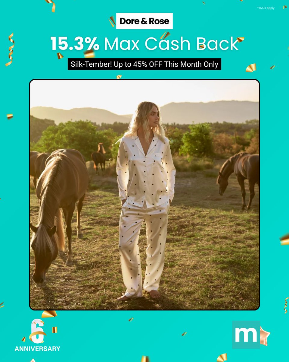 Max_Rebates's tweet photo. β¨ Silk-Tember is here! Shop Dore & Roseβs silk collection and enjoy Up to 45% OFF limited-time deals this month only. Plus, get 15.3% Max Cash Back when you shop with #MaxRebates. ποΈπΈ
https://t.co/977vEXM760
#MaxRebatesTurns6 #Dore&Rose #CashBack https://t.co/pDV4bwuiew