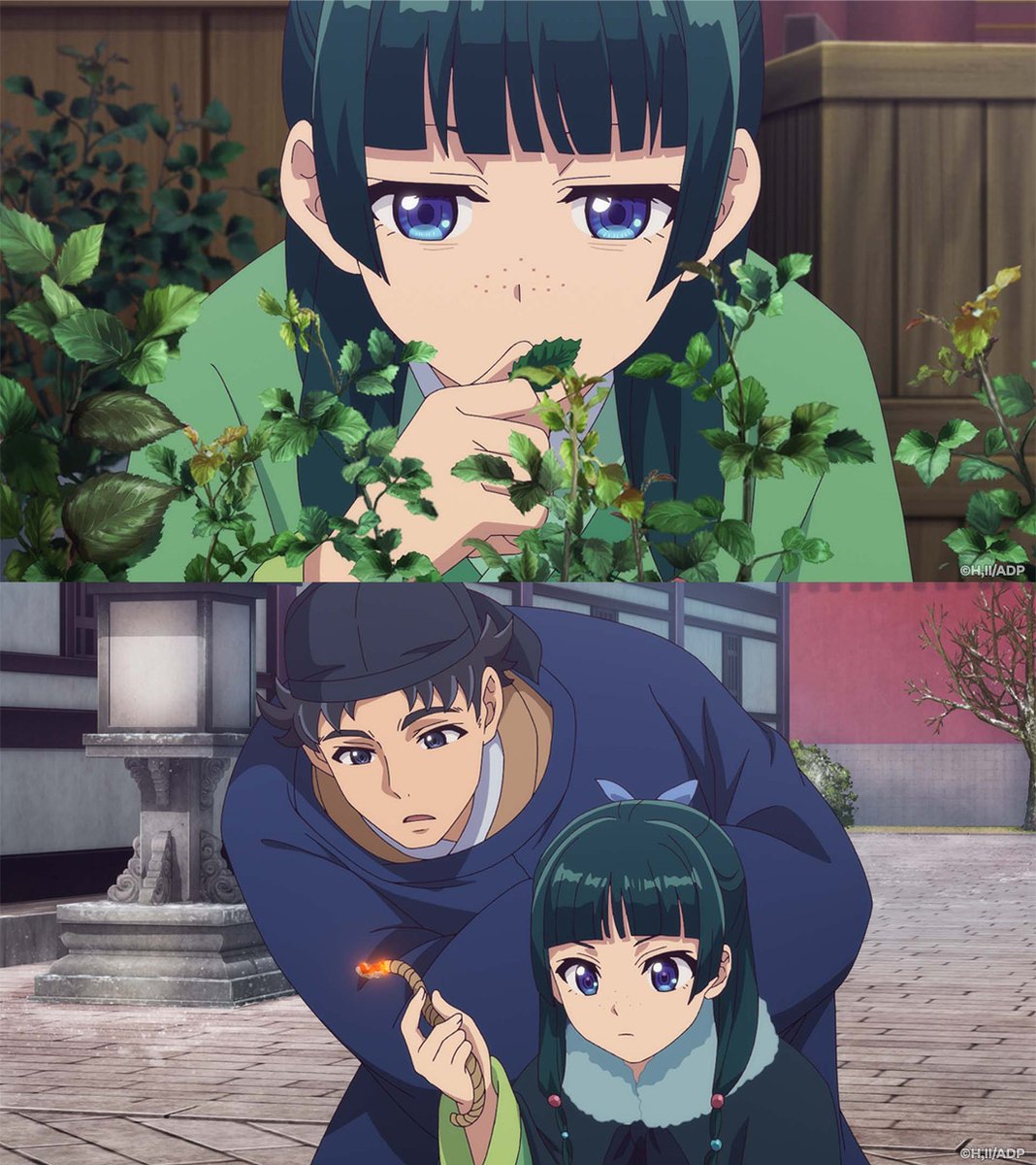 Crunchyroll's tweet photo. Maomao doesn’t need a kitchen, just let her cook! (via The Apothecary Diaries) https://t.co/tKsX3NfOzG