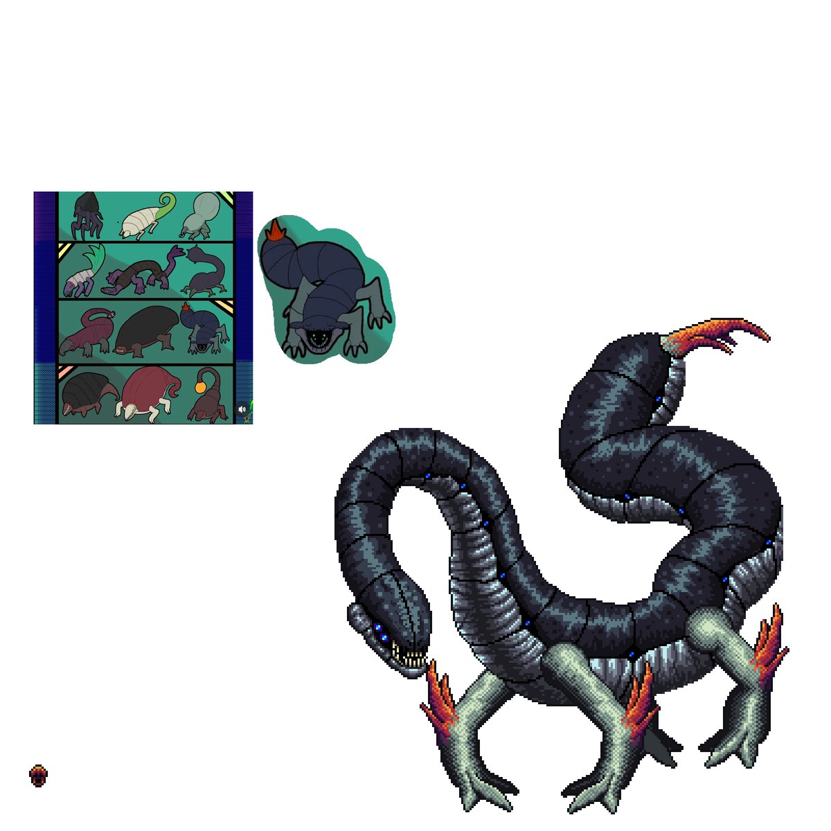 2Interrogacao's tweet photo. Re desenho do espreitador da mata de vidro 

Gênero: Carapacaris
Família: Carapacaridae
(Próximo re desenho provavelmente será o grimm) https://t.co/wAaLczpi81