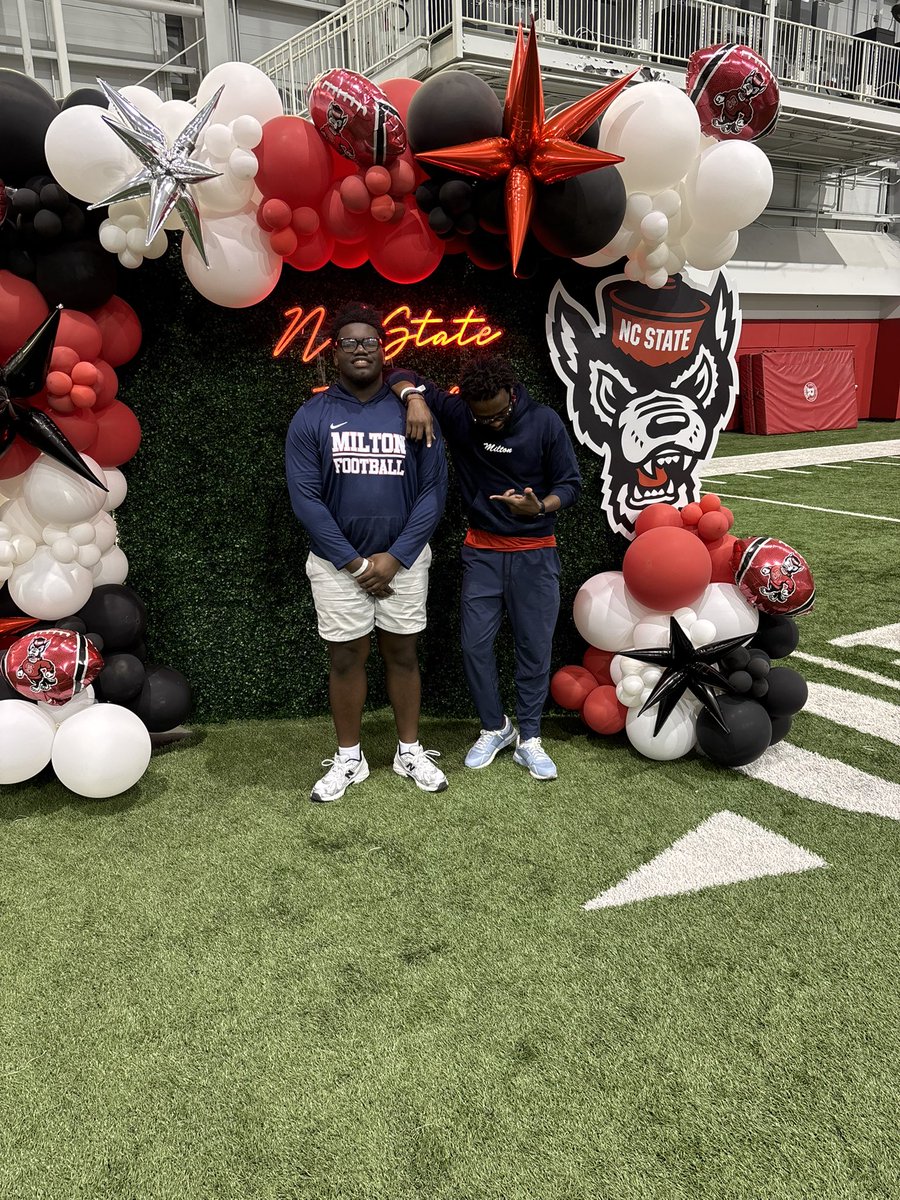 Outworkthework's tweet photo. Raleigh owes me nothing. @Coach2J @PackFootball thanks for having me! https://t.co/lf65k1Muaw