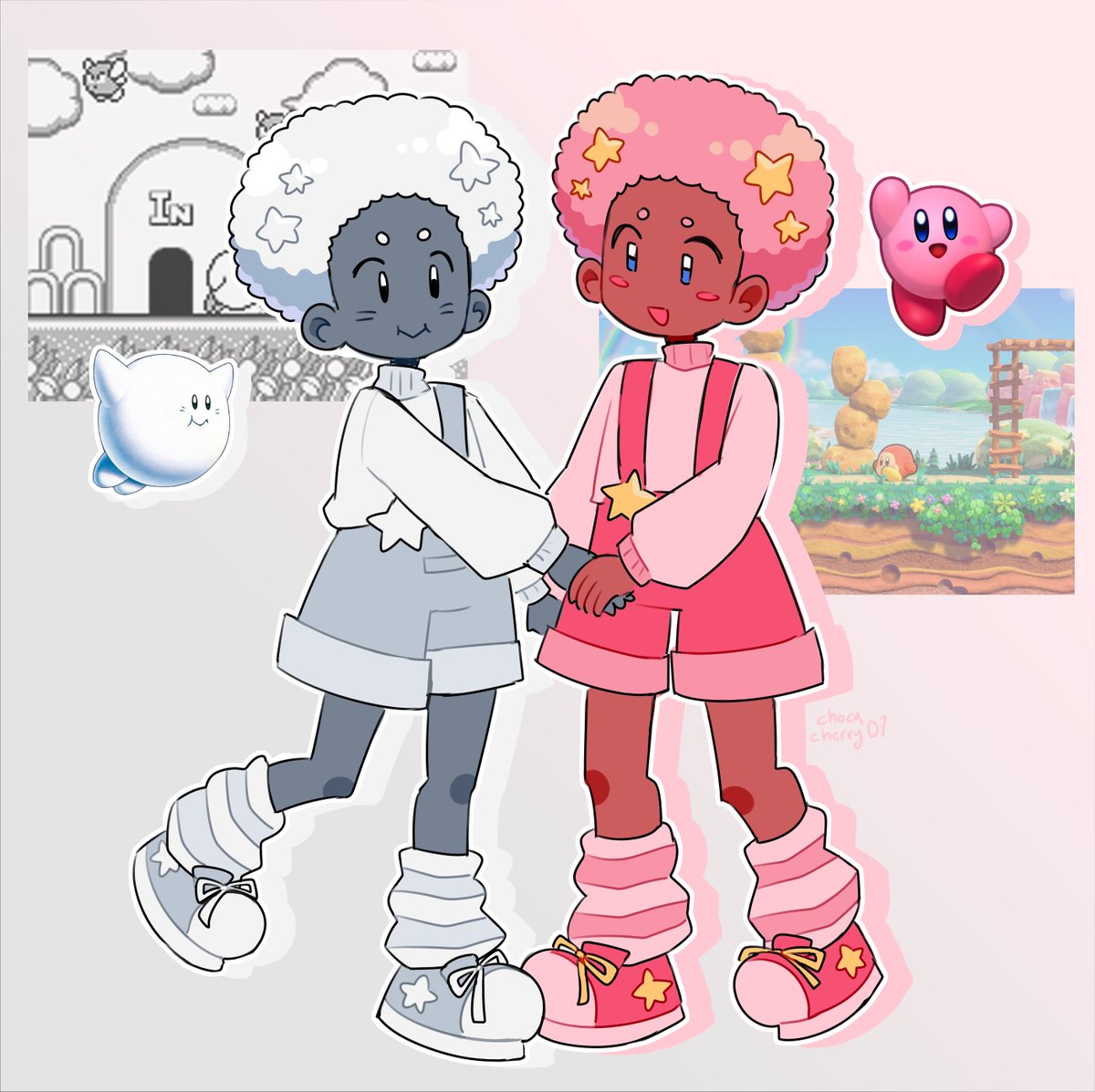 chocacherry07's tweet photo. #kirby when you have a friend https://t.co/H0JAiwX2Uh