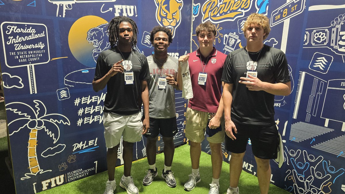 DJS3QB10's tweet photo. Awesome day with my Teammates @FIUFootball yesterday. Thank you for having us @HCWillieSimmons @QB_CoachColeman @CoachHen501 @PeterHontas_305 @Cole_Thomas64
#PawsUp🐾 @FIUFBRecruiting

@FBAFOOTBALL4HG @CoachJCauley @coachPJGibbs @QBHitList @TomLoy247 @Andrew_Ivins @SWiltfong_ @CharlesPower @CodyBellaire @Stumpf_Brian @ChadSimmons @ZBlostein247 @baylintrujillo @SageHansard @PrepRedzoneFL @TheRundown102 @flamp76 @LawrenceBl83397 @BZPassing @MastroleQB @CoachAJBrooks @Andy_Villamarzo @DanLaForestFB @Benjamin_Report