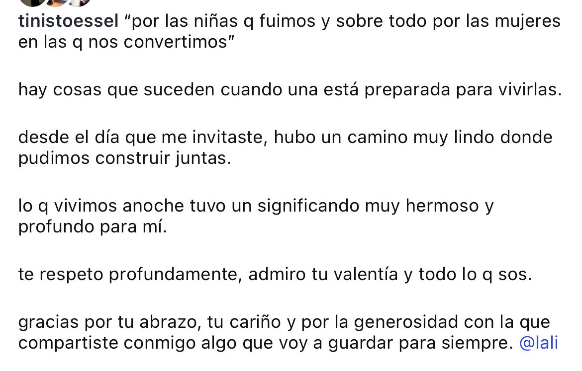 abletini's tweet photo. las palabras de tini a lali 😭 https://t.co/Mv3oMjgPa1
