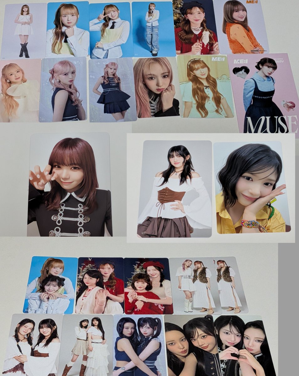ayanedebuttt's tweet photo. ME:I グッズ トレカ 交換

譲  画像1~3(元メン含む全メンバーあり）

求  画像4~6(赤枠激求>消えていないもの)

10/3関東オフラまたは10/10STARフェス手渡しのみ、郵送❌

基本交換のみ、買取希望の場合要相談

桃奈、文寧、恵子であれば何でも検討します！お気軽にお声がけください！！
#ME_I交換 https://t.co/J21j5465gX