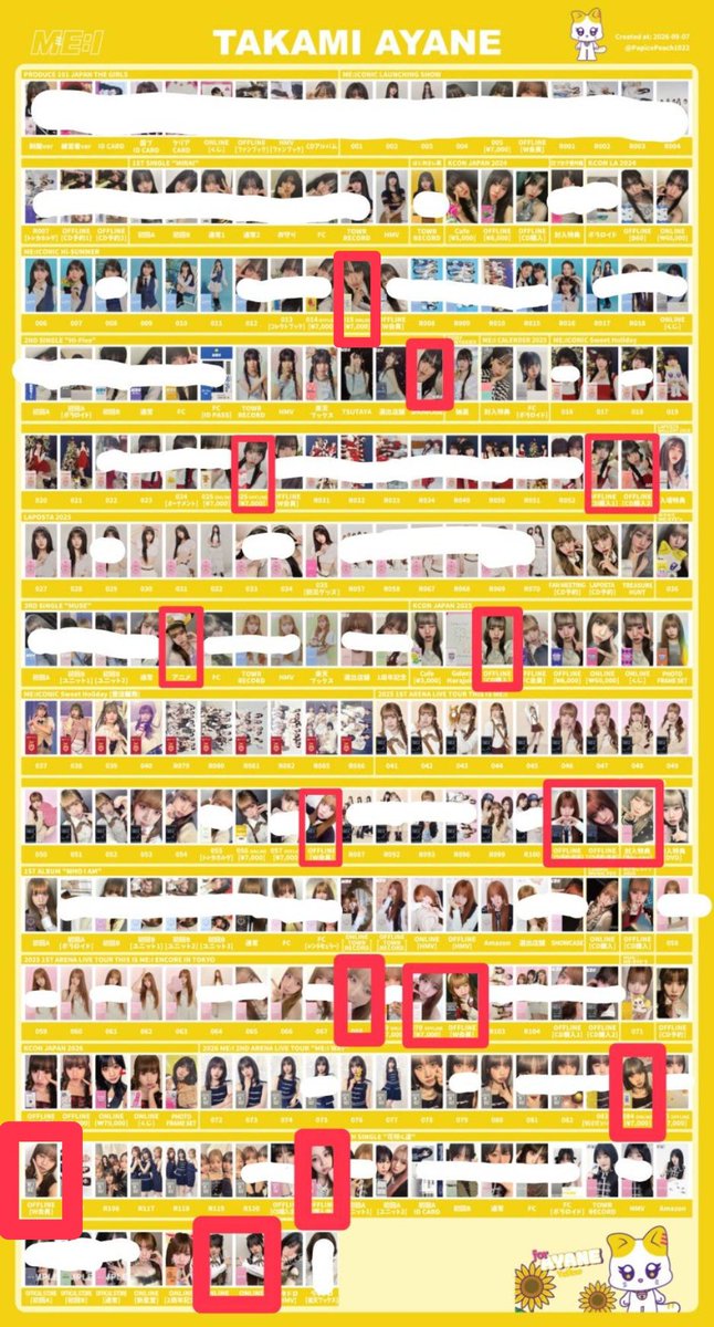 ayanedebuttt's tweet photo. ME:I グッズ トレカ 交換

譲  画像1~3(元メン含む全メンバーあり）

求  画像4~6(赤枠激求>消えていないもの)

10/3関東オフラまたは10/10STARフェス手渡しのみ、郵送❌

基本交換のみ、買取希望の場合要相談

桃奈、文寧、恵子であれば何でも検討します！お気軽にお声がけください！！
#ME_I交換 https://t.co/J21j5465gX