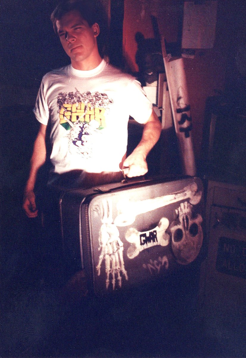 gwar's tweet photo. There are some losses that hit harder than others. The world lost Chuck Varga Friday, and GWAR lost one of its own.

Our hearts go out to Chuck’s loving wife Bambi, his family, his friends, and everyone who had the privilege of knowing him. 

Hail Sexecutioner!

Hail Chuck Varga! https://t.co/TOhKDK08df
