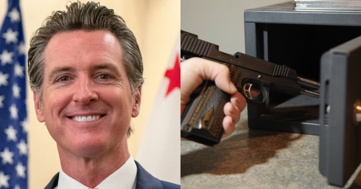 DemzDeliver's tweet photo. 🚨 Gov. Newsom signs bill requiring parents to safely store firearms so children cannot access them.

Every Republican voted no. https://t.co/p3PRA8GgLv