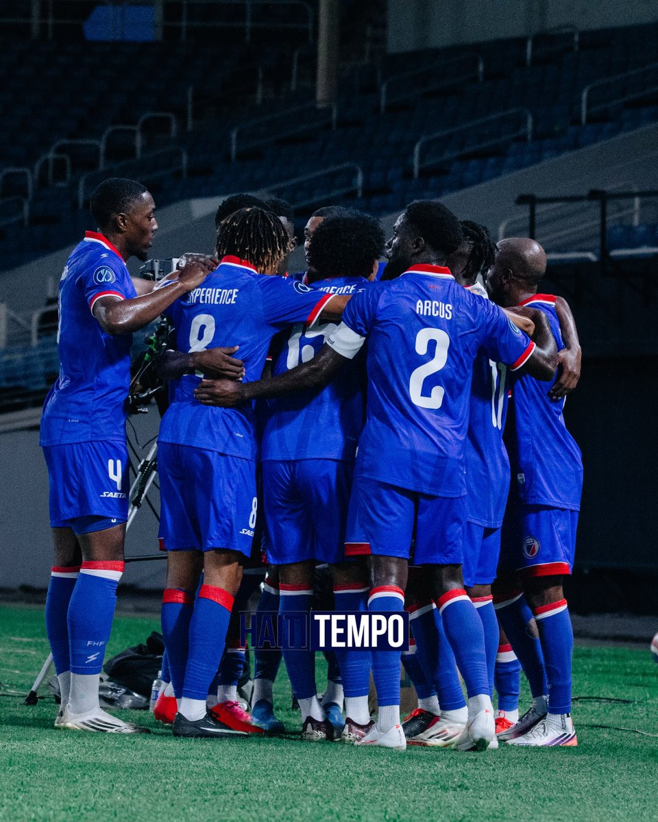 Haititempo's tweet photo. 🇭🇹 MATCH FINI | AYITI 2-0 COSTA RICA 🇨🇷

GRENADYE YO FÈ TRAVAY LA! 🔥💪🏾

⚽ Jean-Ricner Bellegarde 9’
⚽ Francisco Calvo 39’ (CSC)

2 match, 2 viktwa! 🇭🇹🔥 https://t.co/hx1qQ3wbAA
