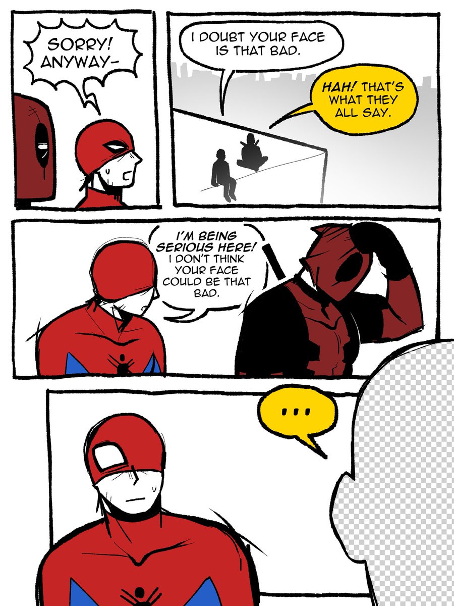dickeater9993's tweet photo. deadpool shows himself to spiderman 🧵(1/2) #spideypool https://t.co/HIDdCdwXZV