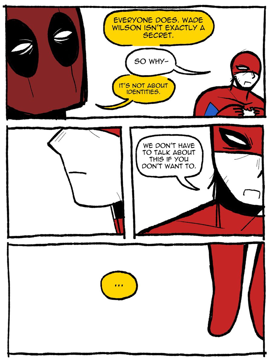 dickeater9993's tweet photo. deadpool shows himself to spiderman 🧵(1/2) #spideypool https://t.co/HIDdCdwXZV
