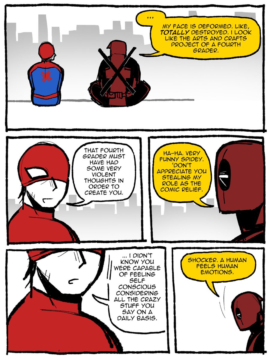 dickeater9993's tweet photo. deadpool shows himself to spiderman 🧵(1/2) #spideypool https://t.co/HIDdCdwXZV