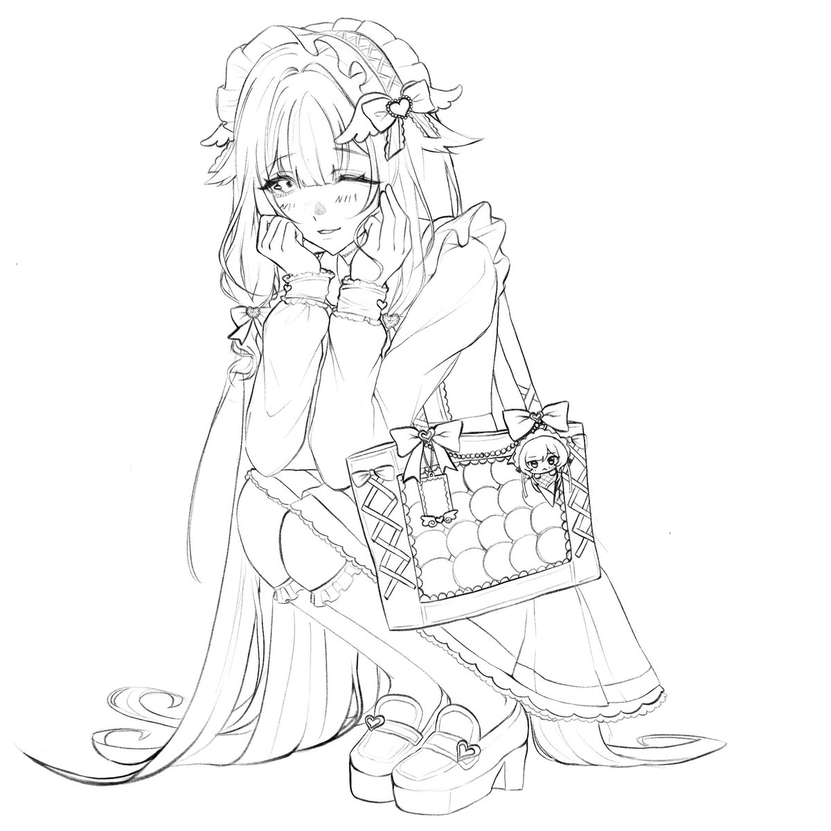 heizouheart's tweet photo. Im alive,,,,, here’s a wip yay #columbina #sandbina https://t.co/68coY5pZR0