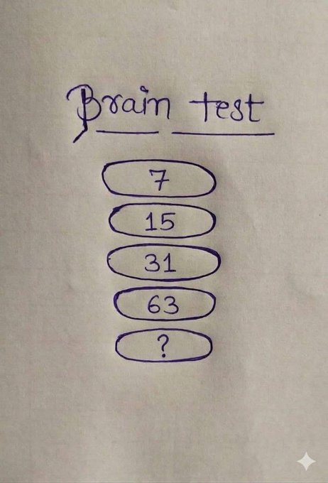 Emma17087891's tweet photo. Brain test  

99% failed  

If you solve this you are genius. https://t.co/mcQNMySIp4