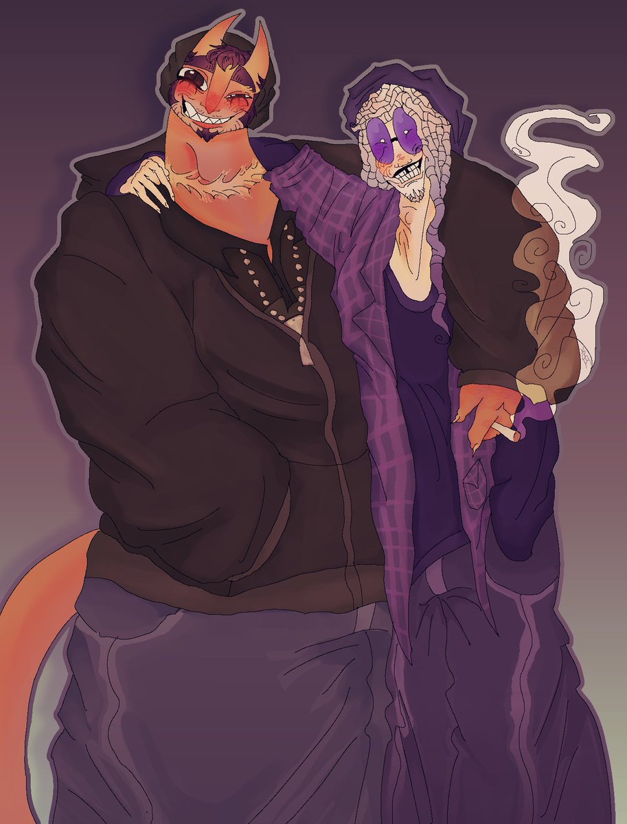 ultimatesharter's tweet photo. #OCㅤㅤ my boy castiel and @sweetestsweetnr (me  byofriend)’s  boy  voxy i  love gay  people https://t.co/UWFxzoEYEC