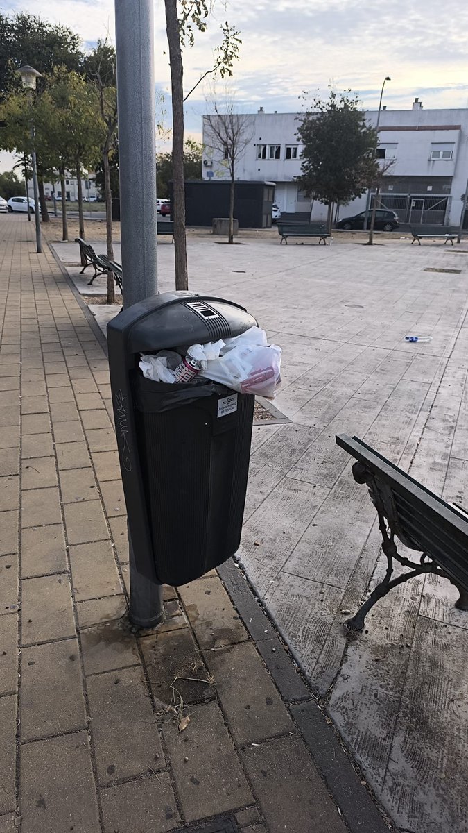 Sevillasucia's tweet photo. No os olvides de nuestras amigas las papeleras.
@jlsanzalcalde debe estar más preocupado organizando cenas para la aristocracia https://t.co/TtA3RUZGHt