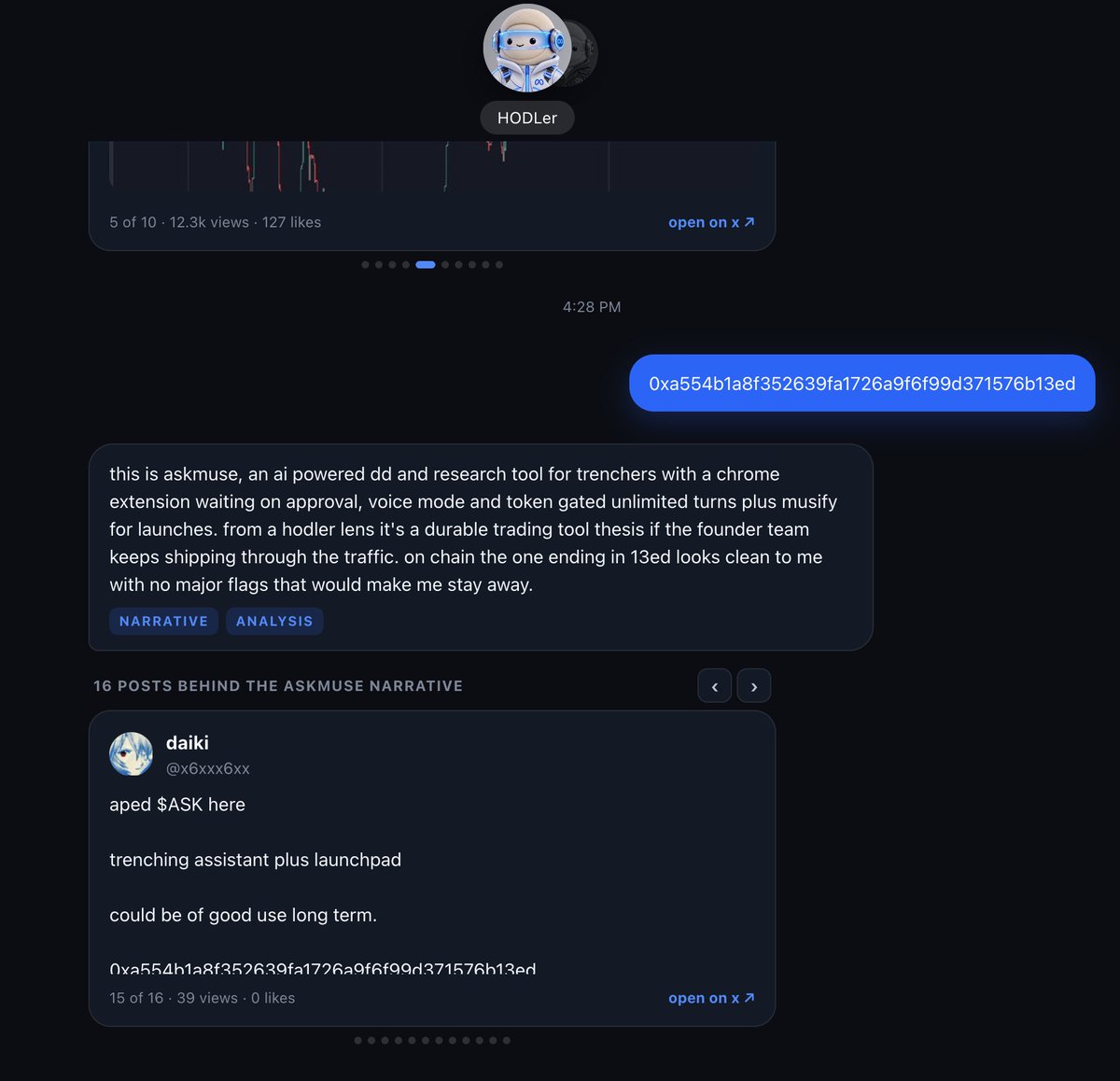 AskMuseRH's tweet photo. New fix rolled out for the worker that pulls correct info on even fresh tokens

Here's it working on $ASK https://t.co/iJ8d1QliaI
