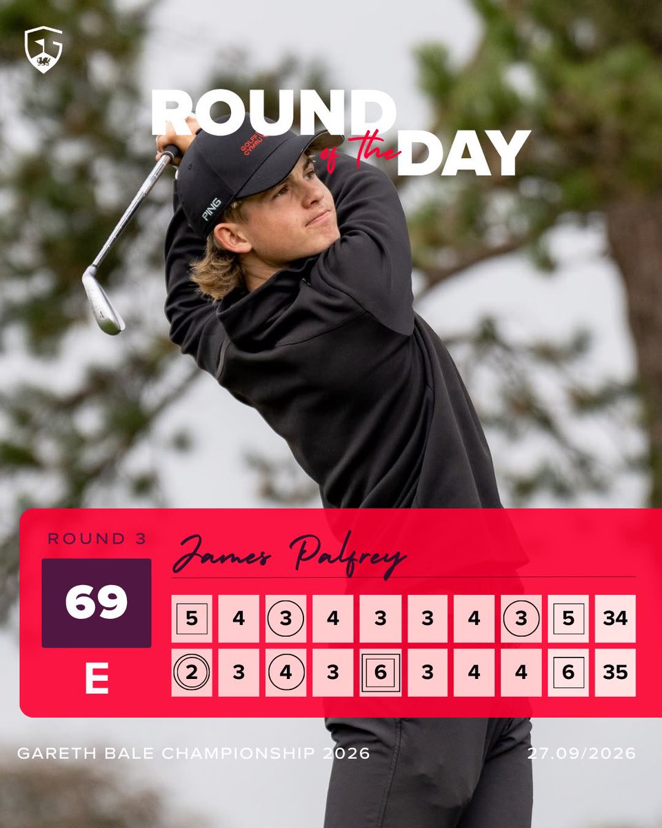 wales_golf's tweet photo. Our 2026 Champion was joined by Amelie Jones for the Round of the Day on the Montgomerie Course at the Celtic Manor Resort ⛳️

Impressive scoring in blustery conditions 👏 https://t.co/HRPGljcbZw