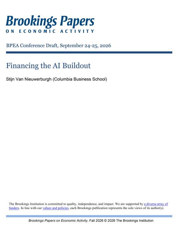 int_mon_econ's tweet photo. Highly relevant!

"Financing the AI Buildout" by Stijn Van Nieuwerburgh.

"Artificial intelligence is driving a large expansion in data center capacity, power infrastructure, and specialized computing equipment. We estimate that a 1 GW AI campus costs about $41 billion. A 183 GW U.S. buildout completed by 2032, together with investment in projects completed later, would require annual investment averaging roughly 3.6 percent of GDP over 2025–2032. As hyperscaler capital expenditures outgrow internal cash flow, financing is shifting toward leases, joint ventures, project debt, private credit, securitization, and special-purpose vehicles. These structures expand funding capacity but also raise asset-level leverage, obscure contingent obligations, and expose investors to tenant concentration, technological obsolescence, execution delays, and uncertain residual values."

https://t.co/92VH7b2hUW

------------------------------

We are interested in the topic "Macroeconomic aspects of artificial intelligence." High-quality research and policy papers, podcasts, and other relevant content will be featured across our channels. In addition to our own selections, we encourage you to submit your contributions via this form:

https://t.co/l0shUlAWj8