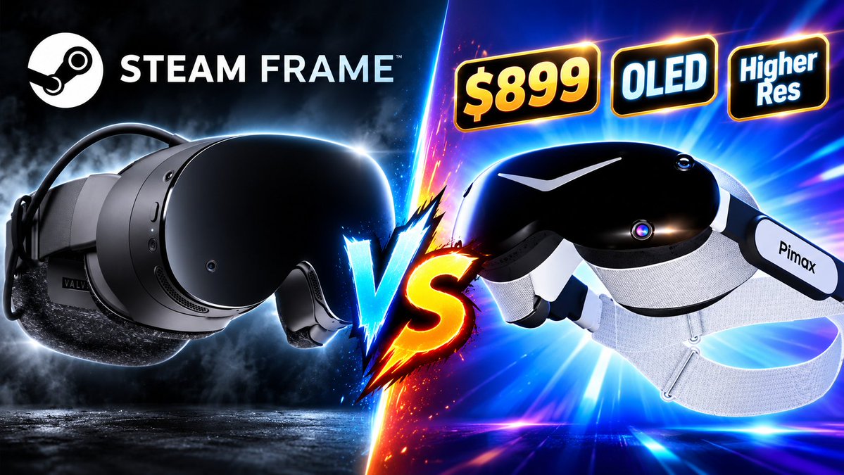 mixedrealityTV's tweet photo. Steam Frame Has a Problem: OLED, Higher Resolution for Just $899! https://t.co/iidPQCHLR9 #steamframe #alternative #dreamairse https://t.co/JhTpNacKu8