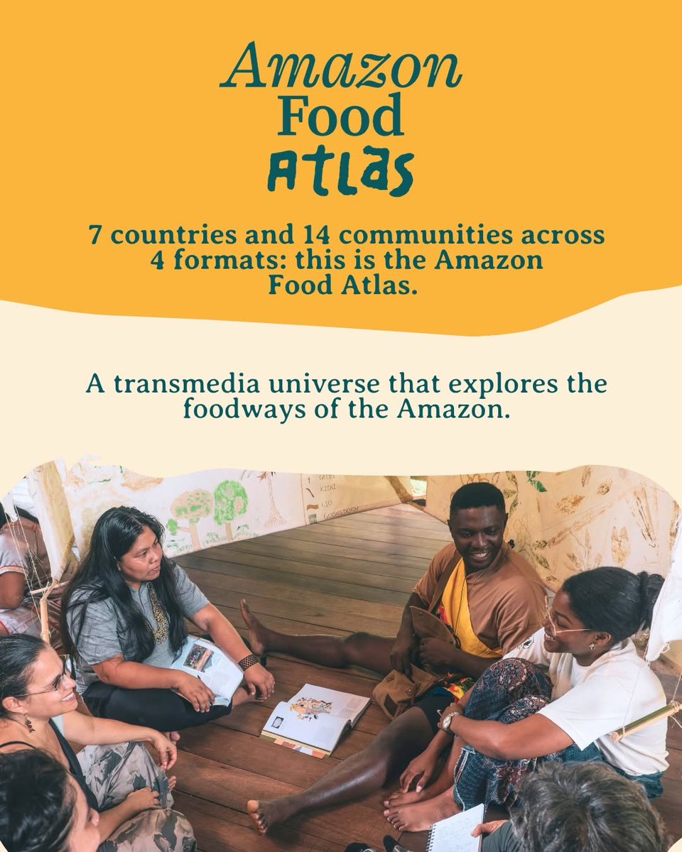WBG_ClimateEnv's tweet photo. How do traditional knowledge and food security drive climate resilience in the Amazon? The new Amazon Food Atlas highlights 14 Indigenous, Afro-descendant, and local communities across 7 countries honoring their heritage &amp; leadership.
Discover the Atlas: https://t.co/VPsAaFj2nC https://t.co/odtRrjOeWC