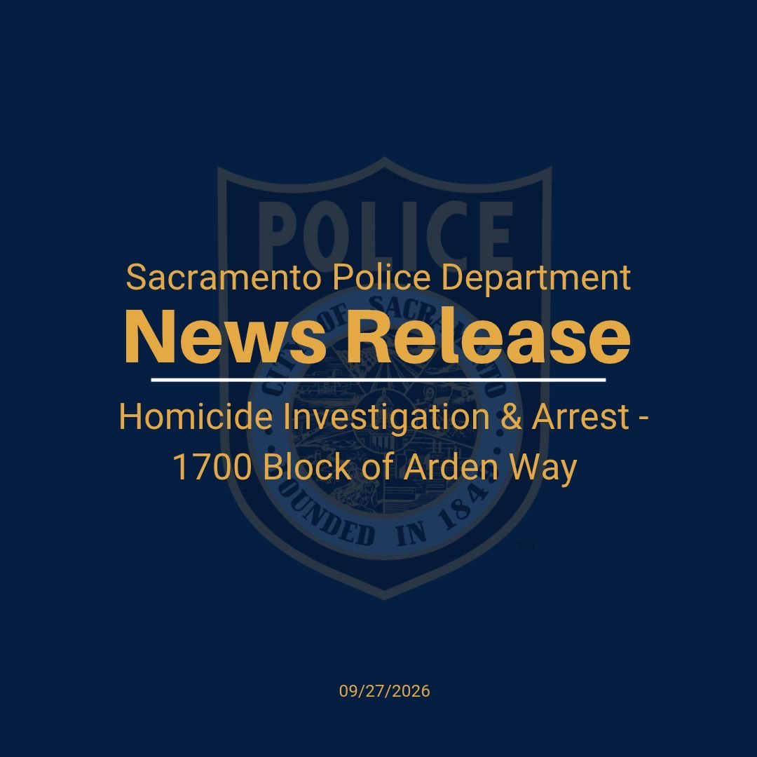 SacPolice's tweet photo. On Saturday, September 26, 2026, just after 3:30 p.m., Sacramento Police Department officers responded to reports of a shooting in the 1700 Block of Arden Way. Responding officers located two adult female victims who each sustained at least one gunshot wound. One of the female victims was transported to an area hospital for her injuries and is currently in critical condition. Officers rendered emergency medical aid to the second victim until Fire personnel arrived on scene. The victim was pronounced deceased on scene.

Due to the circumstances, Homicide Detectives and Crime Scene Investigators responded to take over the investigation. They processed the scene, collected evidence, and interviewed witnesses. The circumstances of the incident remain under investigation.

Investigators continued to follow up on the investigation and later located the suspect of the shooting. 36-year-old Edward Tucker of Fresno, CA, was booked at the Sacramento County Main Jail on homicide related charges.

The Sacramento County Coroner’s Office will release the identity of the deceased after next-of-kin have been notified. The Sacramento Police Department encourages any witnesses with information regarding this investigation to contact the dispatch center at (916) 808-5471 or Sacramento Valley Crime Stoppers at (916) 443-HELP (4357). Callers can remain anonymous and may be eligible for a reward up to $1,000. Anonymous tips can also be submitted using the free “P3 Tips” smartphone app.