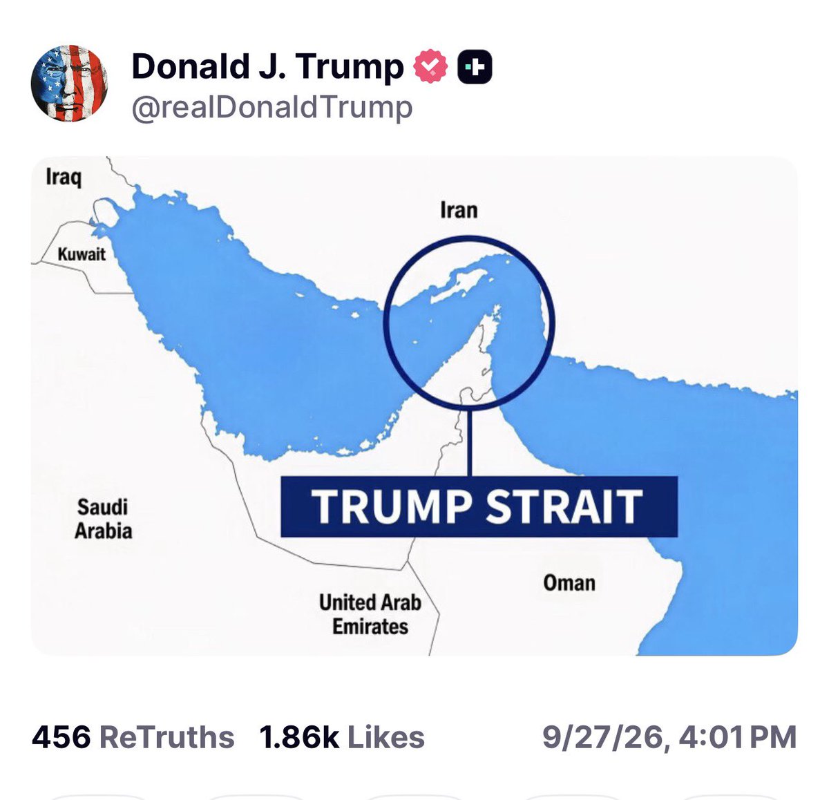 intheMatrixxx's tweet photo. TRUMP STRAIT 🇺🇸 https://t.co/Z3FokSNKbF