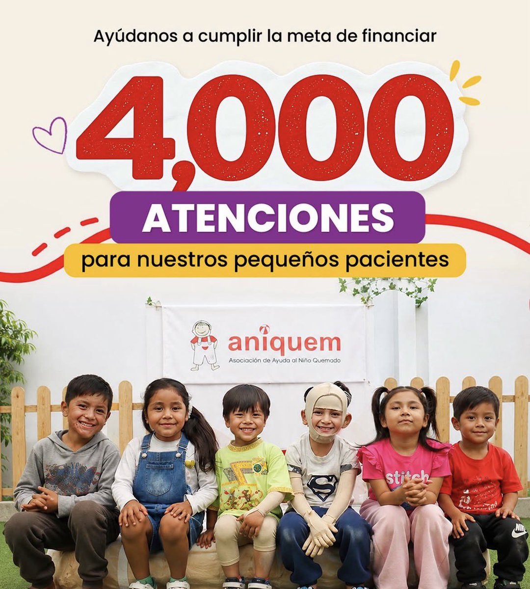 ticnt_'s tweet photo. Ayudemos a 4000 niños con quemaduras amigos!!!

Hoy es el último día para donar, hay un botón de yape para hacerlo de frente, falta un montón para la meta y muchos niños se quedarán sin atención si no se logra :(

Por favor hasta 1 sol suma a poder cambiarles la vida https://t.co/PXg4kr1xoo