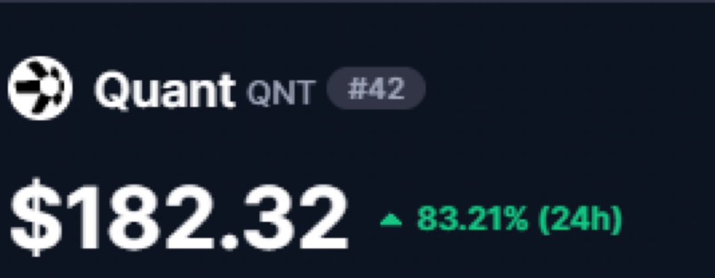 MartinezJpriv's tweet photo. Yoooo $QNT is MOONING!!! https://t.co/LZwVFLpYXp