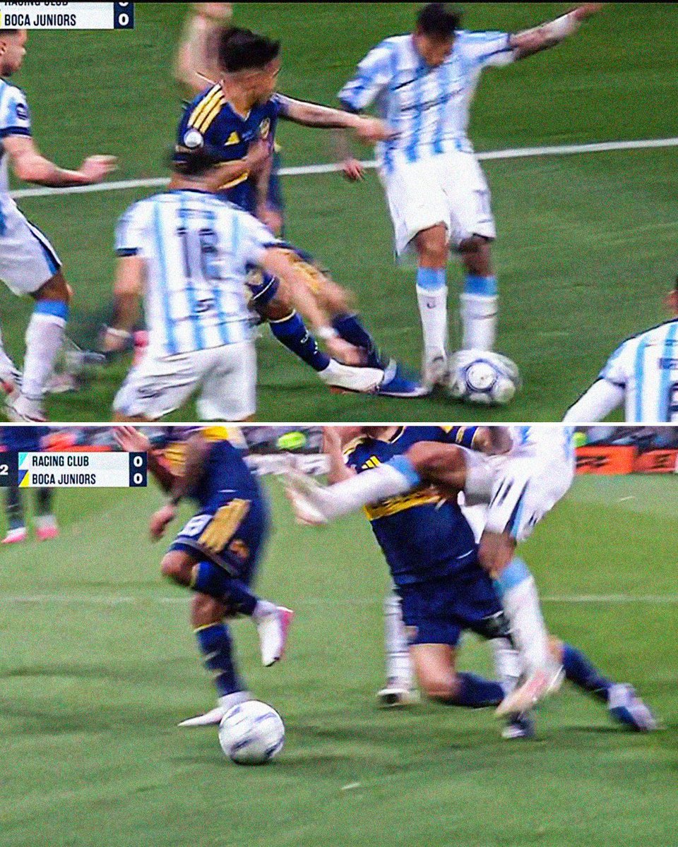 BocaJrsCT's tweet photo. ⚠️🚨 Lo que están cagando a #Boca el árbitro Andrés #Gariano y #Novelli en el VAR, no tiene nombre.

Ya van 2 jugadas que podrían haber sancionado penal a Velasco, y ni llamaron para revisarlas.

Está claro que Boca hoy no debe ganarle a Racing. https://t.co/9sAUXlB1rB