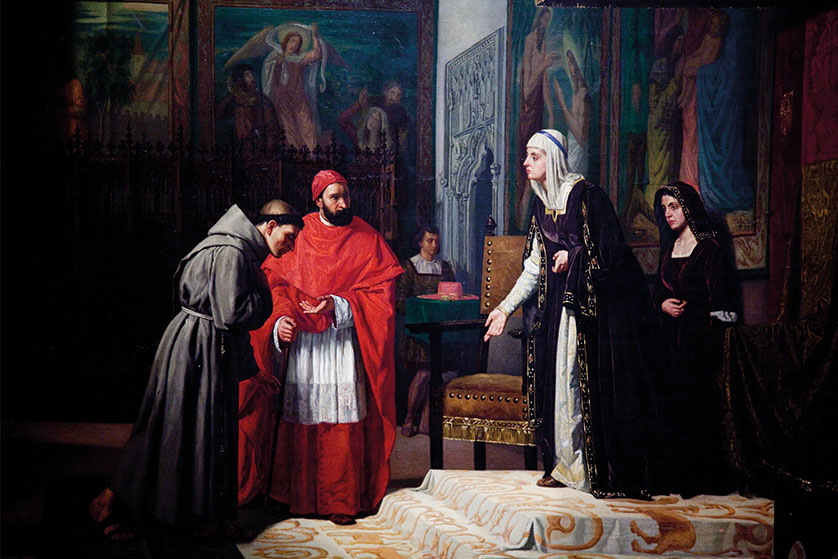 trastamara_ana's tweet photo. A finales del siglo XV, la monarquía de los #ReyesCatólicos se apoyó en dos grandes príncipes de la Iglesia para consolidar el nuevo Estado moderno. 
El primero fue el Cardenal Pedro González de Mendoza, un estratega político inigualable y miembro de la poderosa casa de los Mendoza. 
El segundo fue Francisco Jiménez de Cisneros, un fraile franciscano austero y reformista a quien Mendoza descubrió, protegió y elevó hasta la cúpula del poder. 
Juntos, marcaron la transición entre la Edad Media y el Renacimiento en España.

Mendoza, consciente de la brillantez intelectual y la incorruptibilidad de Cisneros, lo recomendó a la reina #IsabellaCatólica como su confesor personal en 1492. Fue el trampolín definitivo para Cisneros.

A la muerte de Mendoza en enero de 1495, este dejó testamento para que Cisneros le sucediera como Arzobispo de Toledo, el cargo eclesiástico más rico y poderoso del reino.
Ambos compartían una visión centralizadora. Mendoza sentó las bases para someter a la alta nobleza levantisca, mientras que Cisneros profundizó en la reforma del clero y apoyó sin fisuras la expansión territorial (como la conquista de Orán) y la empresa americana.

El momento en que el Cardenal Mendoza presenta a Francisco Jiménez de Cisneros a la reina #IsabellaCatólica en 1492 es uno de esos puntos de inflexión que cambiaron el curso de la historia de España.
Antes de llegar ante la Reina, Cisneros había estado años a la sombra de Mendoza. Tras regresar de Italia y pasar por prisión (debido a un conflicto por dignidades eclesiásticas), Mendoza supo ver el talento colosal del fraile. Lo nombró capellán mayor de la catedral de Sigüenza y, poco después, fue testigo directo de la radical transformación espiritual de Cisneros: este decidió abandonar los honores, renunciar a sus cargos y hacerse fraile franciscano observante (adoptando el nombre de fray Francisco), retirándose a la más estricta pobreza en el convento de la Salceda.

En 1492 (el año de la toma de Granada y el primer viaje de Colón), el confesor de la reina Isabel, Fray Hernando de Talavera, acababa de ser nombrado arzobispo de Granada.
La Reina necesitaba un nuevo confesor personal, alguien de absoluta confianza, incorruptible y con una profunda solvencia moral e intelectual. El Cardenal Mendoza no lo dudó y propuso a su protegido, el humilde fraile franciscano que vivía recluido en el monte.

Cuando la orden real llegó al convento para llamarlo a la Corte, Cisneros se negó inicialmente. No quería saber nada del lujo palaciego. Ante la insistencia de la Reina y de su propio mentor (Mendoza), Cisneros aceptó el cargo, pero poniendo condiciones estrictísimas, como no vivir en palacio; exigió seguir residiendo en su convento y acudir a palacio únicamente para lo estrictamente necesario, y mantener sus hábitos; rechazó cualquier tipo de prebenda económica personal, vestimentas lujosas o privilegios cortesanos, manteniendo su áspero sayal franciscano. Dejó bien claro que su lealtad a la verdad y a su conciencia religiosa estarían por encima de los intereses políticos de los cortesanos.

Lejos de molestarse por la rebeldía y la austeridad radical de aquel fraile desconocido, a #IsabellaCatólica le fascinó. 
La reina, profundamente piadosa y reformista, vio en Cisneros exactamente lo que buscaba: un hombre al que era absolutamente imposible sobornar, comprar o corromper con ambiciones terrenales.

Esta presentación supuso un triunfo absoluto para el Cardenal Mendoza. 
Al colocar a Cisneros junto a la Reina, Mendoza se aseguró de que, cuando él faltara, la Corona seguiría guiada por una mente brillante y de moral inquebrantable alineada con los intereses de la monarquía. A partir de ese momento, Cisneros pasó de ser un fraile anónimo, a ser el hombre más poderoso de España tras los monarcas.

La relación entre Mendoza y Cisneros demuestra cómo la política y la cultura del Renacimiento en España no se entienden sin la Iglesia. 

Mendoza aportó la visión de Estado y la habilidad diplomática de la alta nobleza; Cisneros aportó la disciplina moral, el rigor intelectual y el impulso humanista. 
Gracias al impulso de los #ReyesCatólicos y al tándem Mendoza-Cisneros, España se adelantó décadas a los abusos que criticaría Lutero. Cuando el fraile alemán clavó sus 95 tesis en Wittenberg (1517), Cisneros llevaba años expulsando del sacerdocio a clérigos corruptos, cerrando conventos relajados y exigiendo moralidad estricta. La Iglesia española ya había cortado los peores excesos (como el escándalo del concubinato eclesiástico o el absentismo de los obispos).
En el resto del continente, la Iglesia católica ignoró durante demasiado tiempo las demandas de renovación. Cuando las críticas estallaron con Lutero, el sistema ya estaba tan corrompido que no admitía arreglos internos, lo que derivó en un cisma definitivo, guerras de religión y la aparición de las iglesias protestantes.

Juntos, prepararon a España para liderar el siglo XVI.