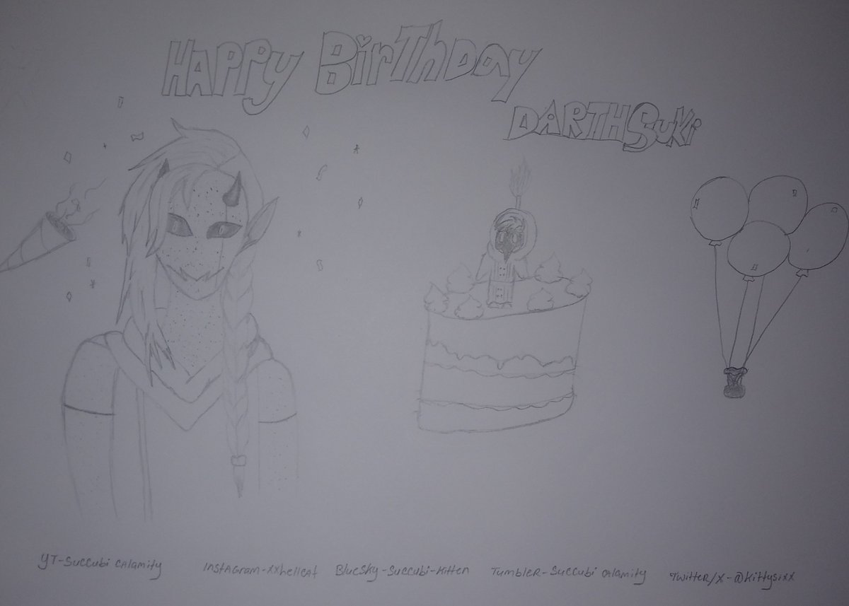 kittysixx's tweet photo. happy bday darth @Darthsuki https://t.co/vKChgQtUA5