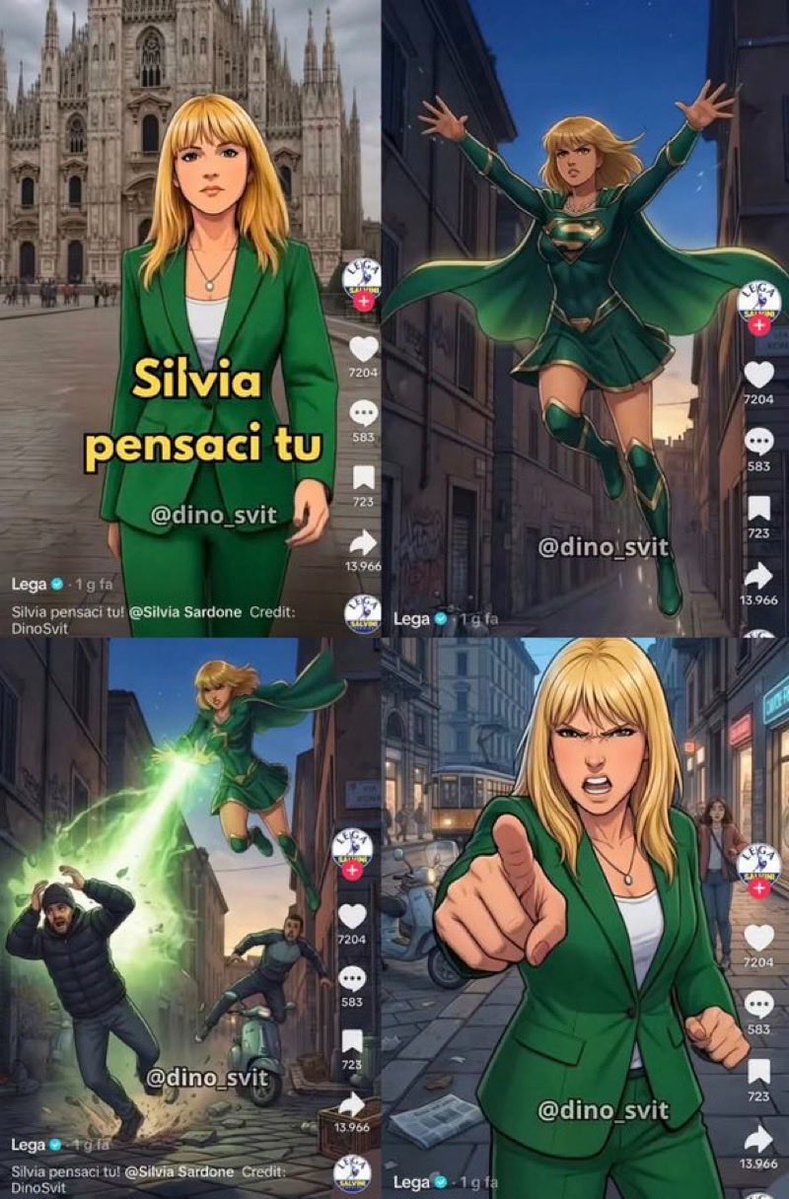 MGoffredo58's tweet photo. I grandi supereroi della Lega. https://t.co/htqNH80ENC