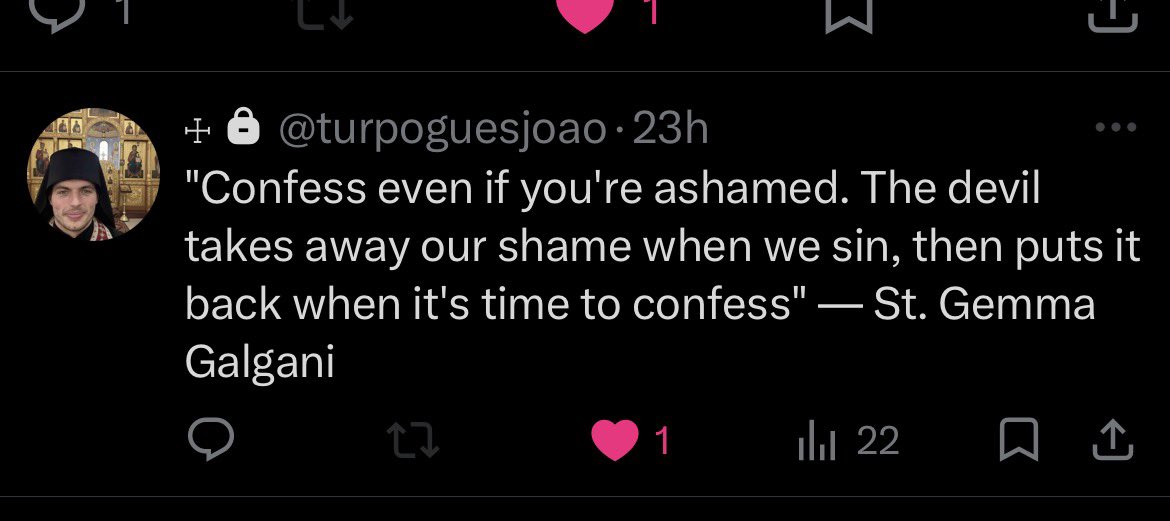 OperatioNemesis's tweet photo. @VeryyVanilla That’s exactly what I’ve been thinking too. Lately the more I try to get closer to God, the more something distracts me. So I want to try opening up to the priest about all the chaos in my head. As for being shy, I liked this quote right here thinking about it this way might help https://t.co/H1NmujTjQA
