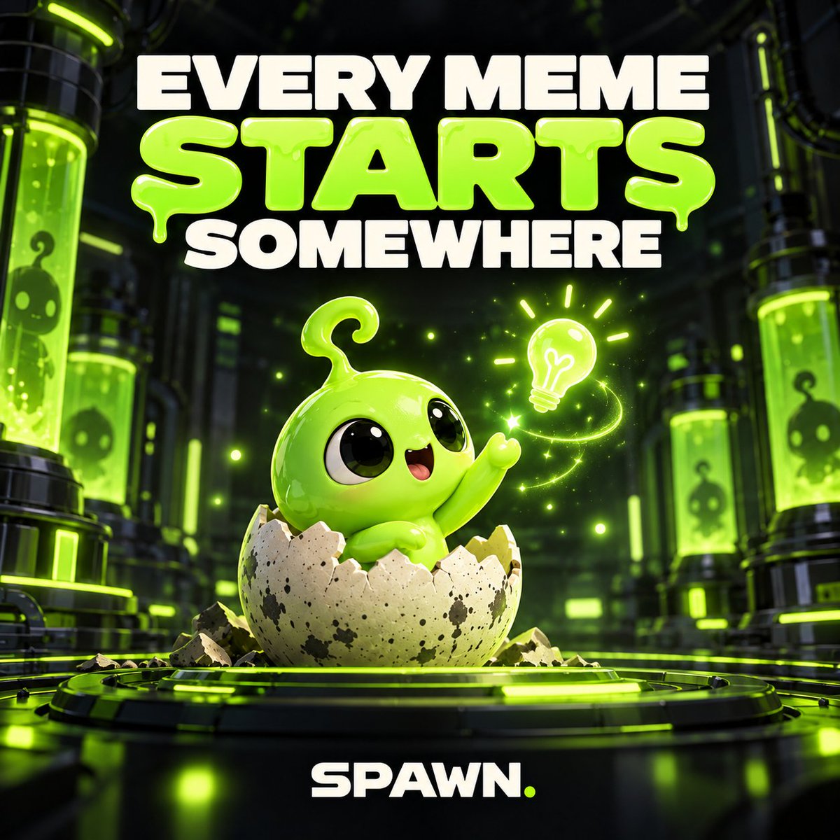 SpawnMemeX's tweet photo. Every meme starts somewhere.

A group chat. A weird sketch. A name you can’t stop saying.

What if that idea could become an entire project?

Meet SPAWN. 🥚

https://t.co/CRM7l8Iig9 https://t.co/LpZbKi8vXD