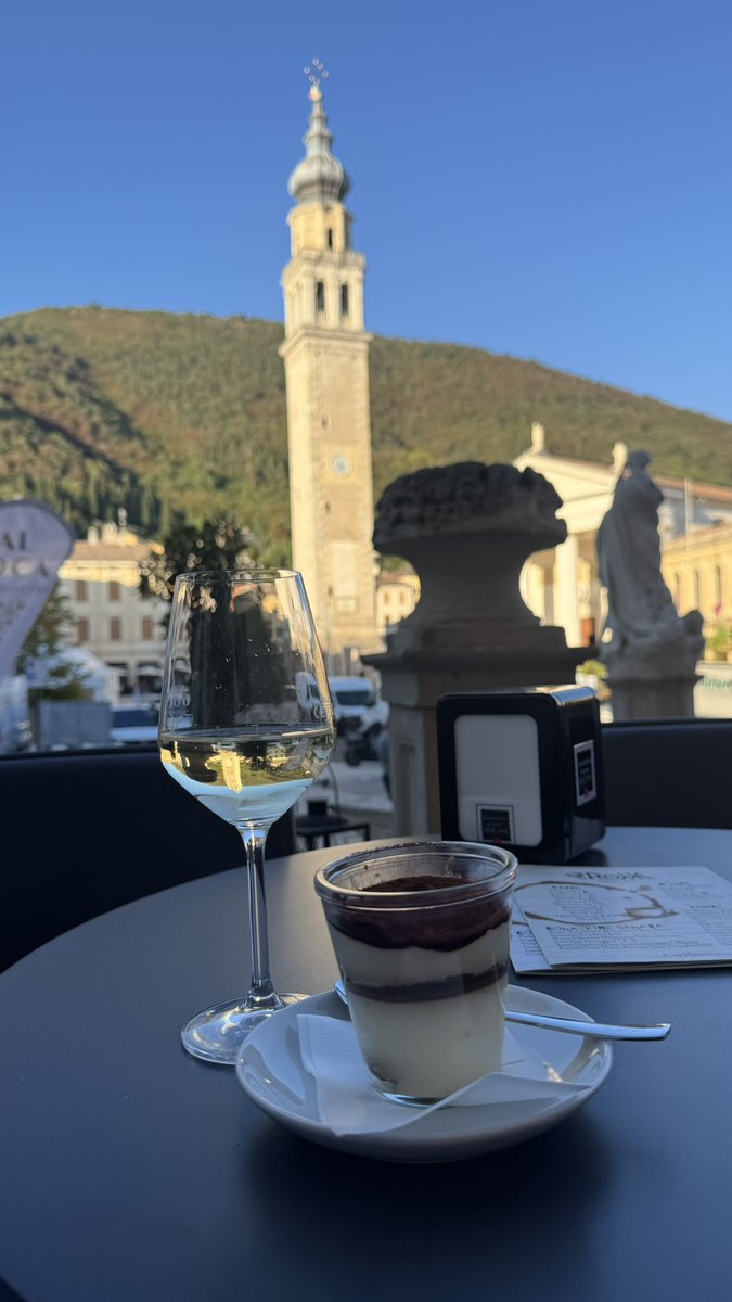 natalia_men's tweet photo. Prosseco and tiramisu after 4h bike in the mountains https://t.co/pe62w3dByo