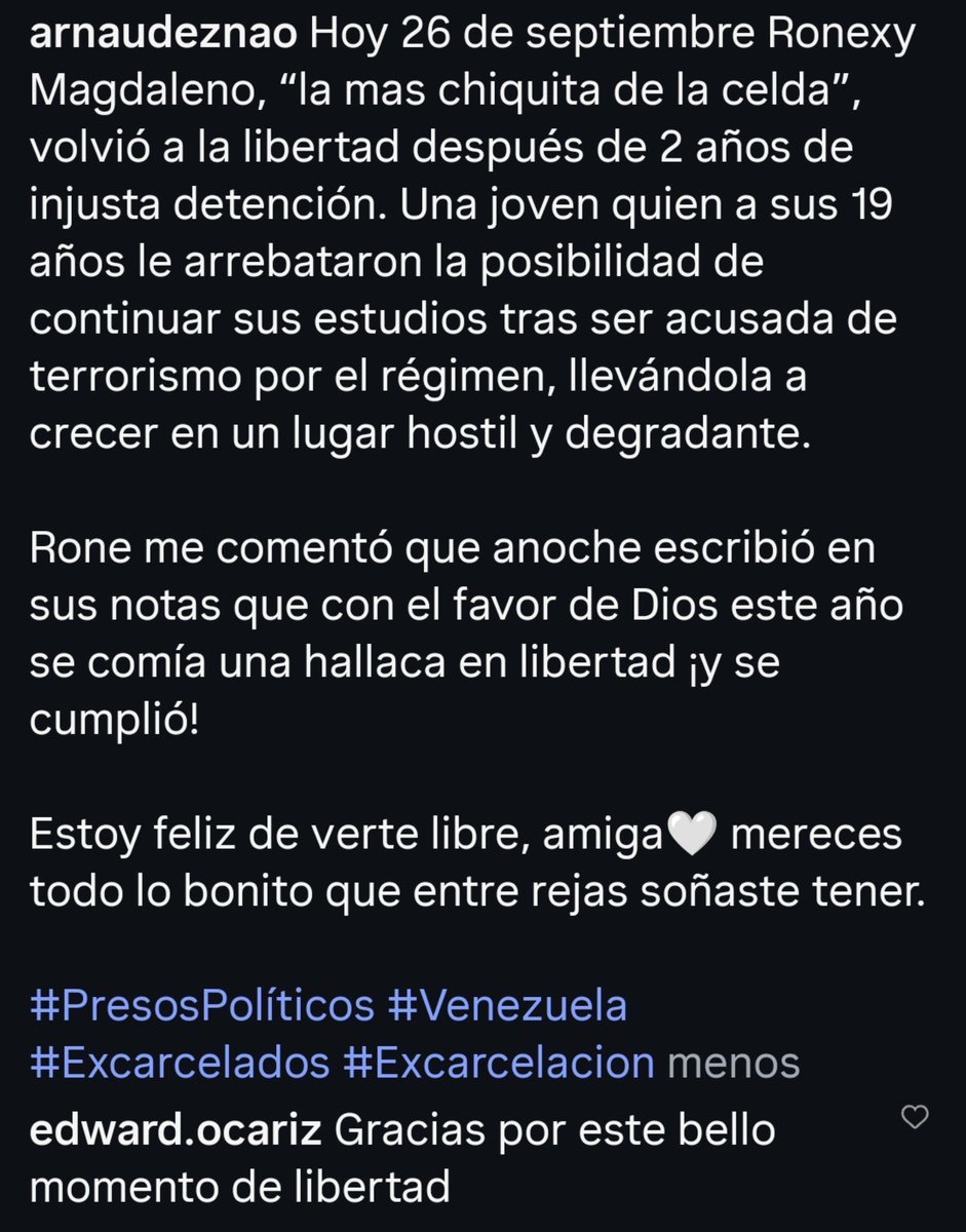 LuisCarlos's tweet photo. Esta es una pequeña muestra de lo que la revolución bolivariana le ha hecho a las mujeres presas políticas. Desde torturas hasta provocar abortos.
Pueden ver las historias de @EfectoCocuyo @VPITV y @arnaudeznao (que fue excarcelada este año también).
Prohibido olvidar. https://t.co/jEQ3nfMp0N