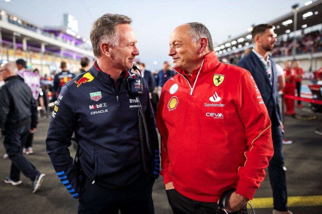 MONDOFERRARI_'s tweet photo. Secondo The Race, Horner non starebbe trattando con Ferrari. Christian pretenderebbe un livello di controllo totale mai visto dai tempi di Jean Todt, che imporrebbe un cambio di struttura. Intanto nel paddock si vocifera che Maranello aspetterà fine stagione prima di agire. https://t.co/rxoQq1bcfV