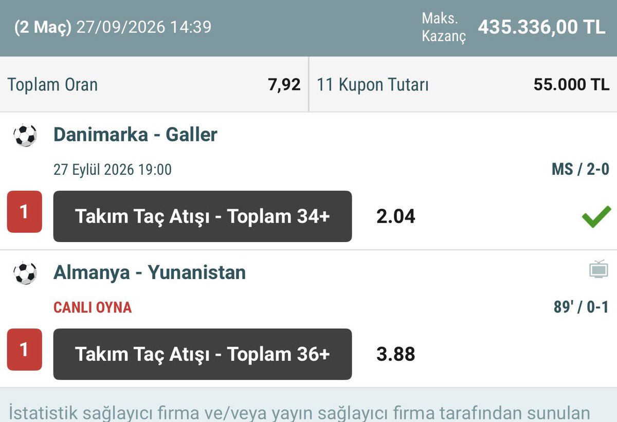 akhenatoonn's tweet photo. 2 Maç 8 Oran 🔥 
Oynanan tutar 55.000₺
KAZANC 430 K 🔥🔥
Tebrikler kasa kuponumuz kazandı

Ücretsiz grubumuzda daha fazlası 🌟🔥
Grup linkimiz : https://t.co/QGN5aYsZEO https://t.co/LTaTULcB6w