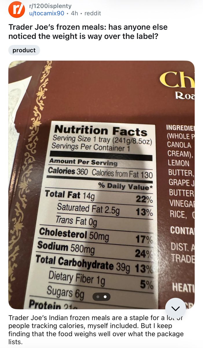 ollaparva's tweet photo. top ten reasons why I don't trust calorie counting https://t.co/WdmRQXy4rj