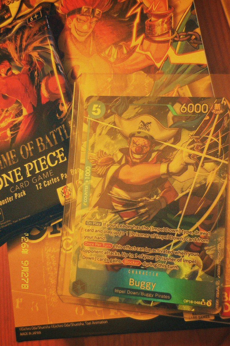 JPingOrochi's tweet photo. Buggy Sunday Pull #optcg #onepiecetcg https://t.co/Epy1H79bKv