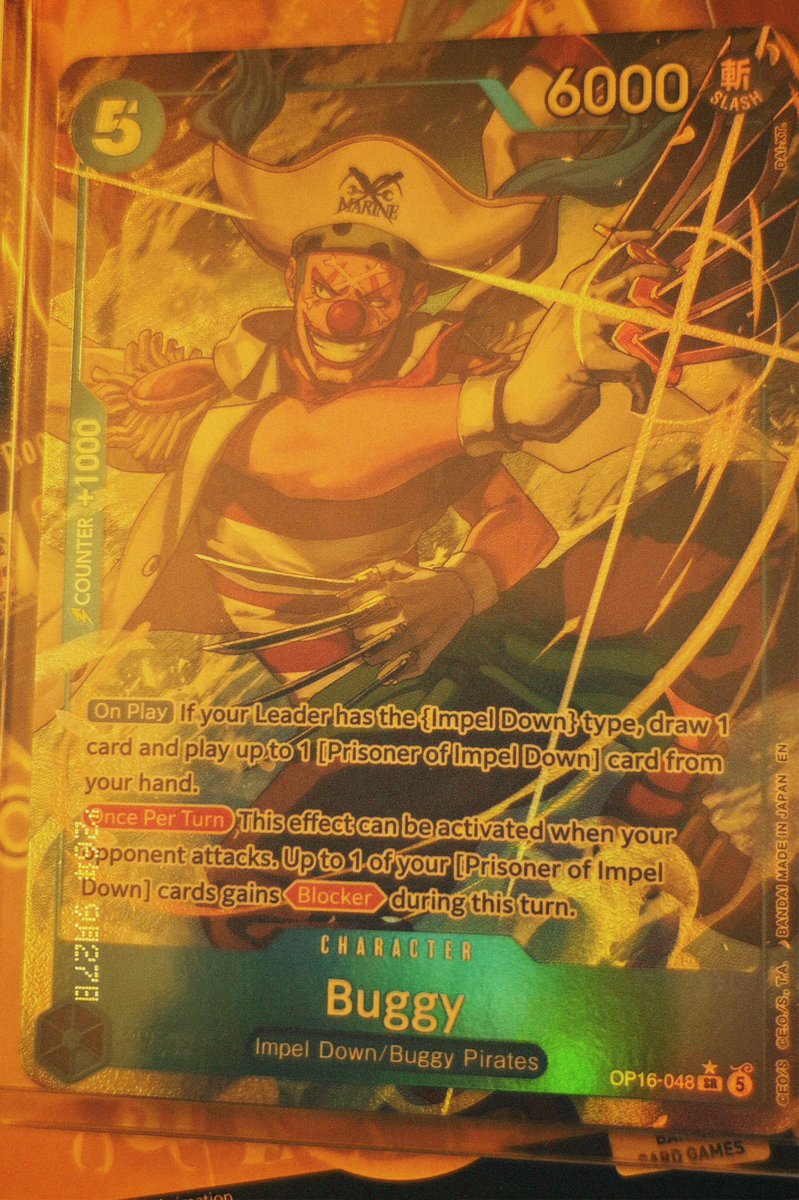 JPingOrochi's tweet photo. Buggy Sunday Pull #optcg #onepiecetcg https://t.co/Epy1H79bKv