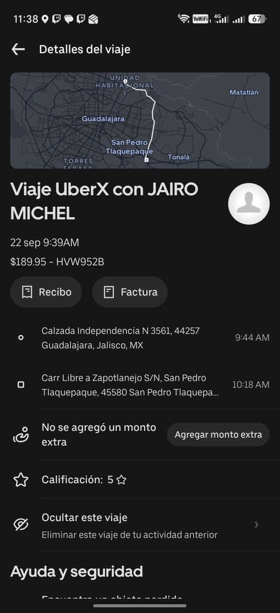 May_bmt's tweet photo. @Uber_Support que onda con tus conductores ratas. Pague mi viaje en efectivo con 200 y después de alguna manera lo marco como si no hubiera pagado el viaje, generando un pago pendiente que mi culpa no fue https://t.co/0BiXkc3gc6