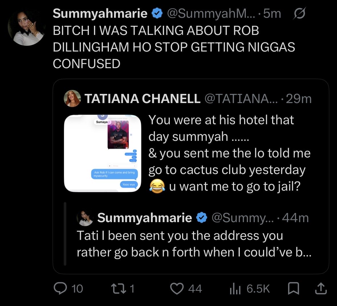 aliyah76212877's tweet photo. @TATIANACHANELL @damnmiyahDGAF damn summyah was fw rob still after yall broke up?? That’s tea for meee and she was tryn be coo with u👀👀 https://t.co/tvyz4RBDIb