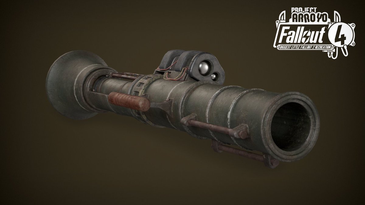ArroyoProject's tweet photo. Here is a look at our rocket launcher for our Fallout 2 Remake mod!

We’ve added support for a few attachments including a bayonet. https://t.co/QwbYwa39rC